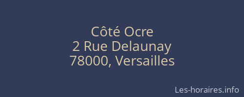 Côté Ocre