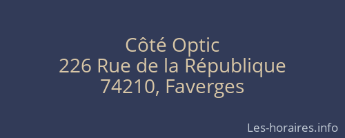 Côté Optic