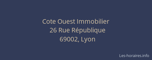 Cote Ouest Immobilier