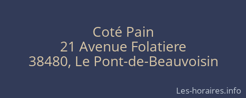 Coté Pain
