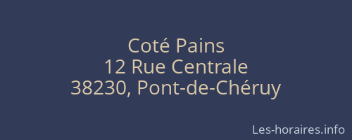 Coté Pains