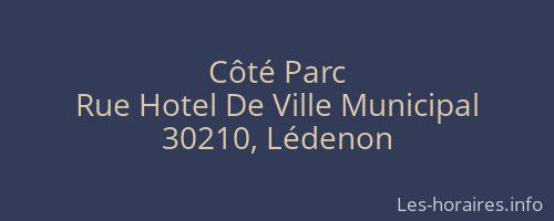 Côté Parc