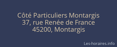 Côté Particuliers Montargis