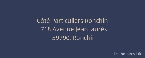 Côté Particuliers Ronchin