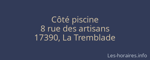 Côté piscine