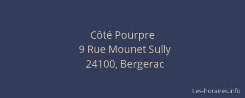 Côté Pourpre