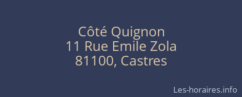 Côté Quignon
