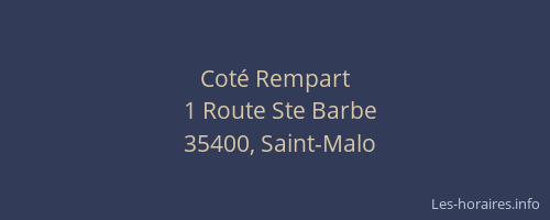 Coté Rempart
