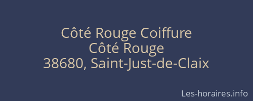 Côté Rouge Coiffure
