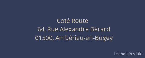 Coté Route