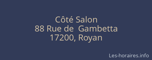 Côté Salon