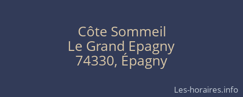 Côte Sommeil