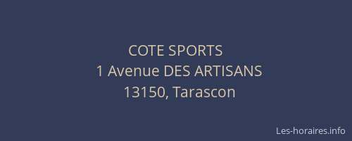 COTE SPORTS