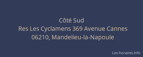 Côté Sud