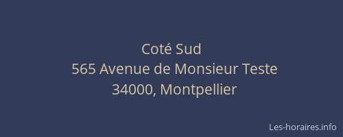 Coté Sud
