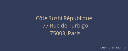 Côté Sushi République