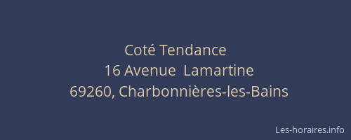 Coté Tendance