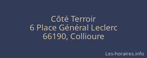 Côté Terroir