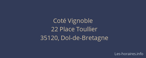 Coté Vignoble