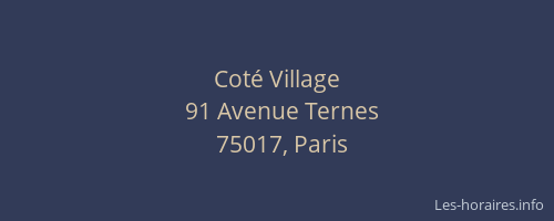Coté Village