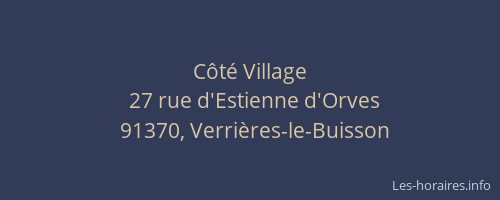 Côté Village
