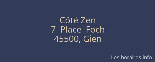 Côté Zen