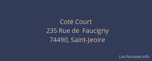 Cot&eacute; Court