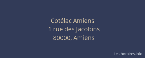 Cotélac Amiens