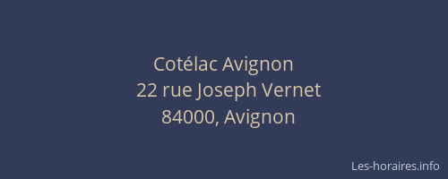 Cotélac Avignon