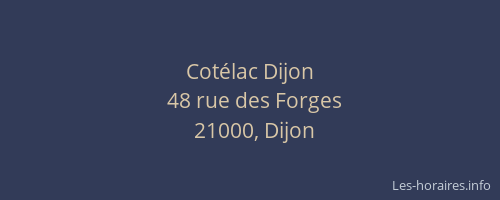 Cotélac Dijon