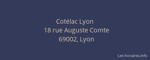 Cotélac Lyon