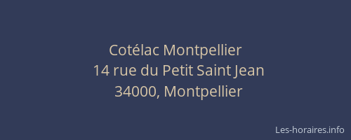 Cotélac Montpellier