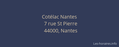 Cotélac Nantes