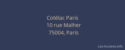 Cotélac Paris