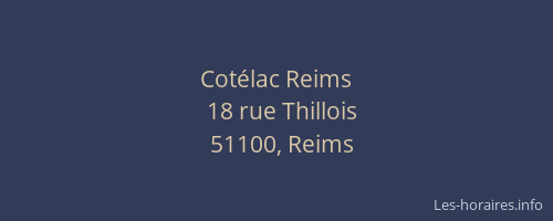 Cotélac Reims