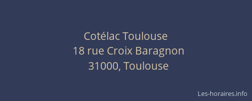 Cotélac Toulouse