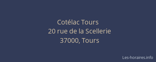 Cotélac Tours