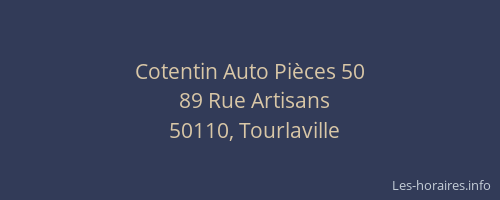 Cotentin Auto Pi&egrave;ces 50