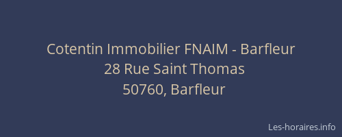 Cotentin Immobilier FNAIM - Barfleur