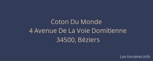 Coton Du Monde