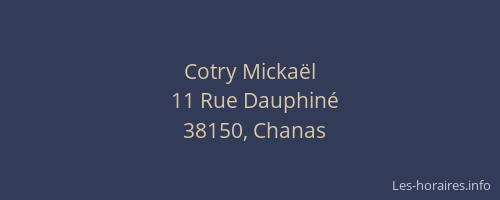 Cotry Micka&euml;l