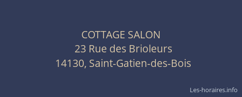 COTTAGE SALON