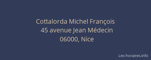 Cottalorda Michel François