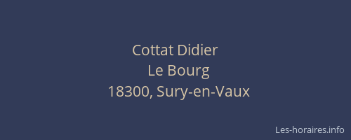 Cottat Didier