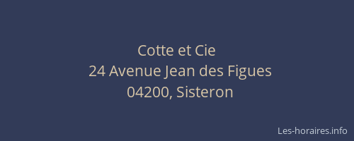 Cotte et Cie