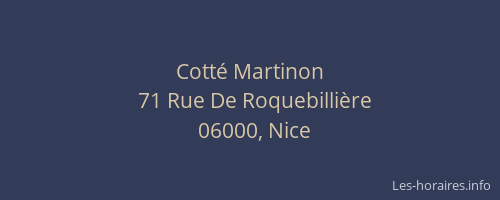 Cotté Martinon