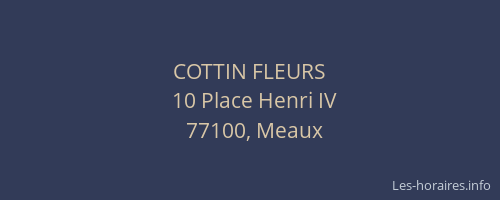 COTTIN FLEURS