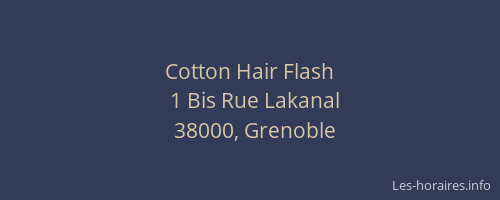 Cotton Hair Flash