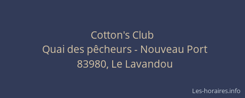 Cotton's Club