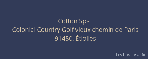 Cotton'Spa